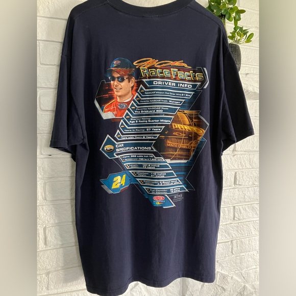 Y2k Jeff Gordon NASCAR Chase Authentics Tee Vintage graphic print AOP men’s XL - Picture 13 of 13